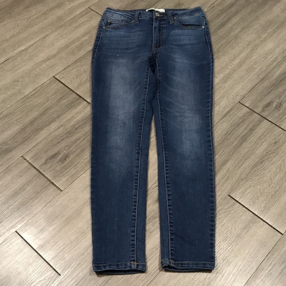 KanCan Medium Wash Low Rise Skinny Jeans size 1/24 - Picture 5 of 10